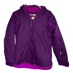 Columbia Youth Girls Purple Winter Coat, Large, Pre-owned